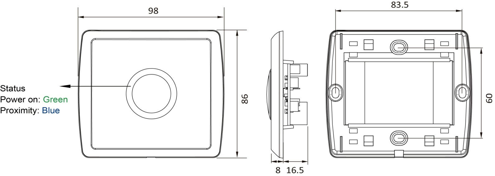 Flush-Mount Touchless Infrared Sensor Button