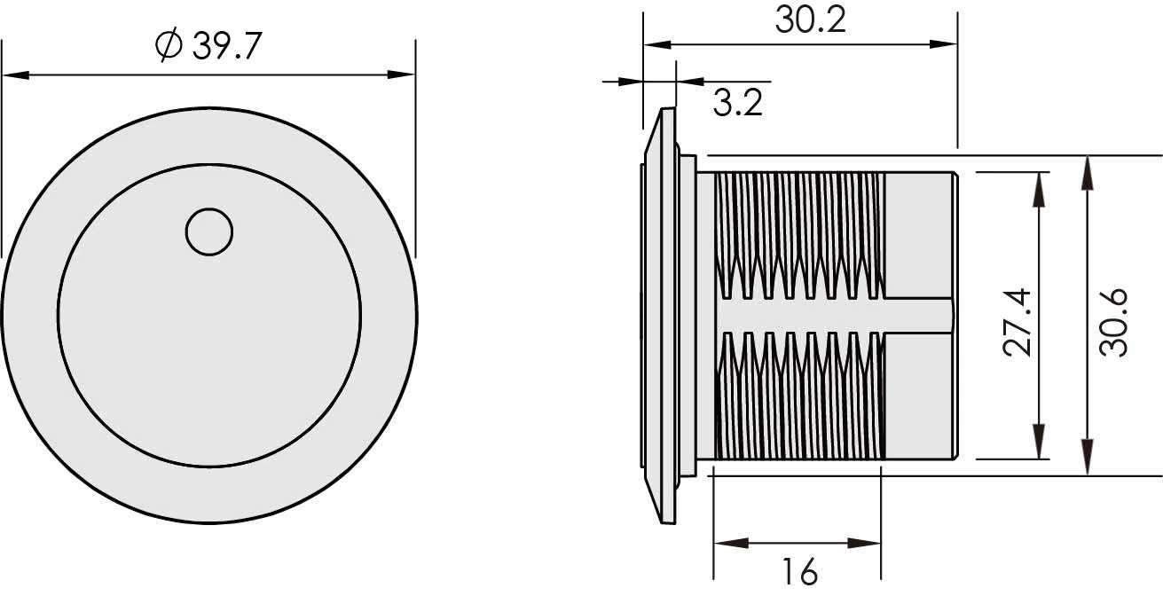 IR Proximity Sensor, ø31mm, Polycarbonate