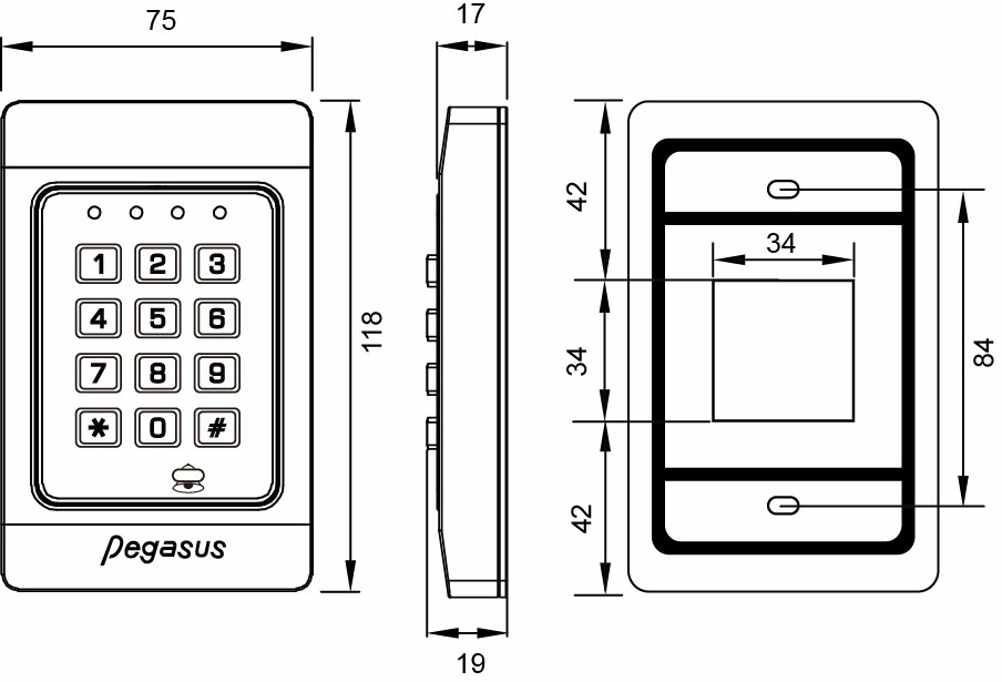 薄型門禁控制器 薄型門禁控制器