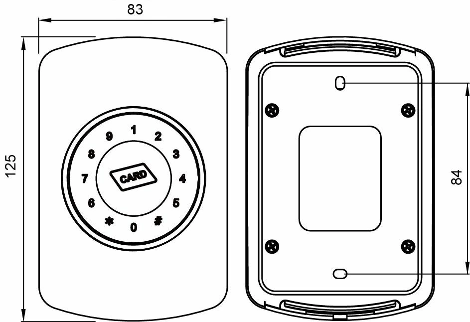 觸控按鍵型門禁控制器 觸控按鍵型門禁控制器