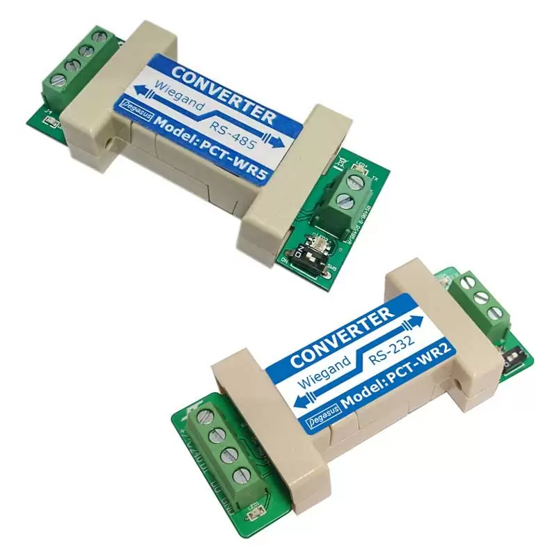 Wiegand to RS232 / RS485 Converter