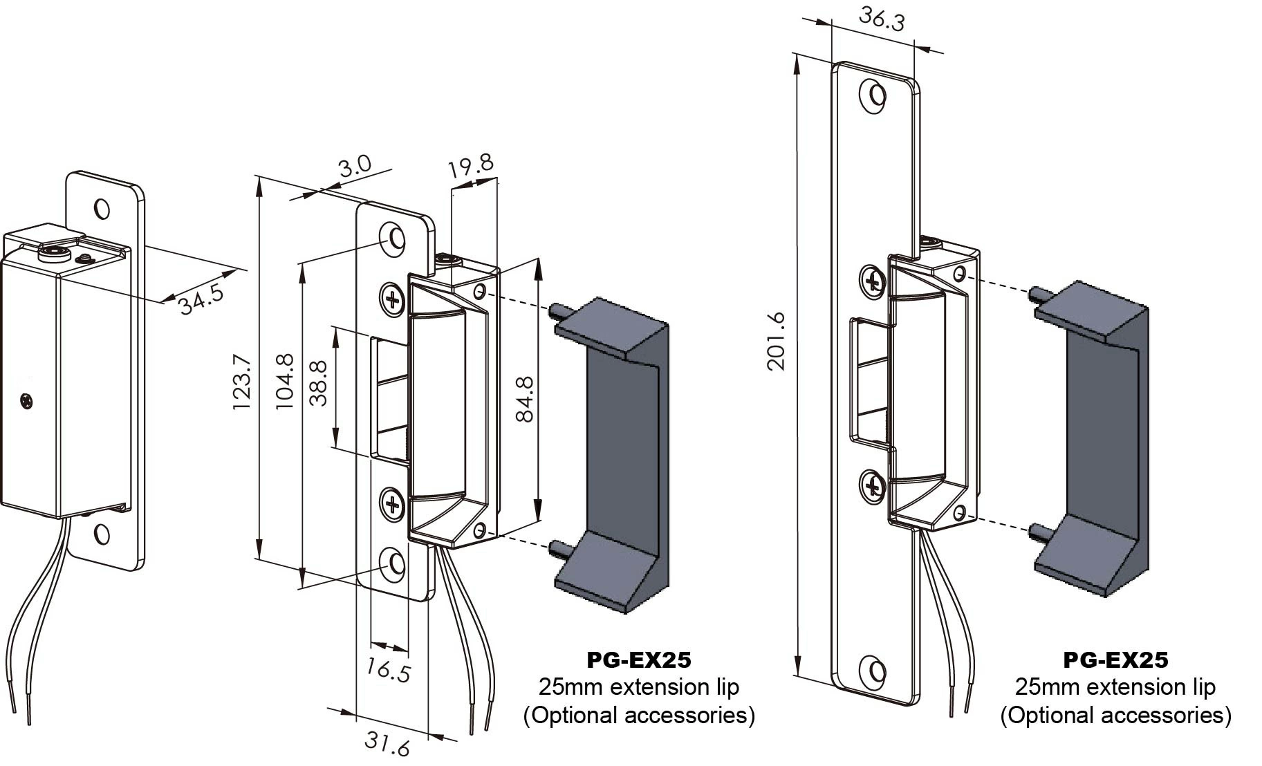 ANSI standard Fail-Secure Electric Strike ANSI standard Fail-Secure Electric Strike