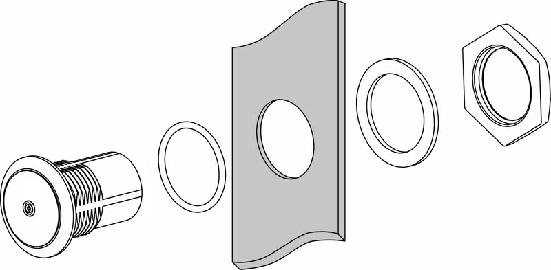 22MM Mini Flush-Mount RFID Reader 22MM Mini Flush-Mount RFID Reader