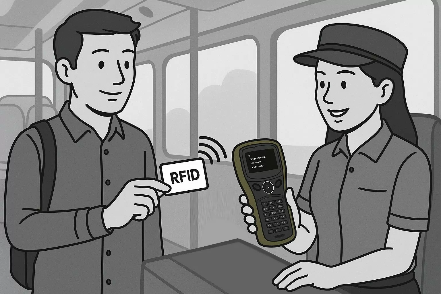 RFID手持式資料搜集器應用於交通車乘車人員點名系統 RFID手持式資料搜集器應用於交通車乘車人員點名系統