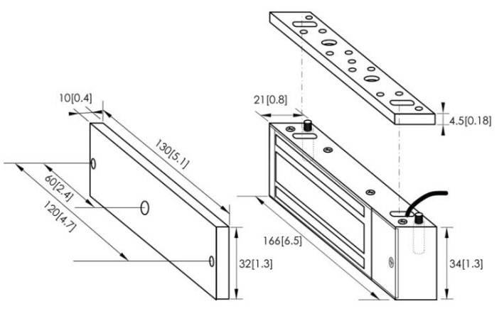 330LBs_150KGs Electromagnetic Lock_PML-150_Dimensions 330LBs_150KGs Electromagnetic Lock_PML-150_Dimensions