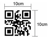 Reading range(QR code)-50cm Reading range(QR code)-50cm