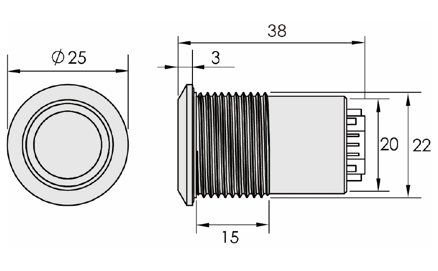storage-system-Exit_push_button-PBZ-22IR-Dimension_for_PBZ-22IR storage-system-Exit_push_button-PBZ-22IR-Dimension_for_PBZ-22IR