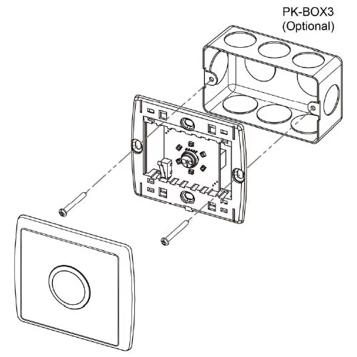 Flush-Mount RFID reader_Mounting box for US standard_How to assembly
