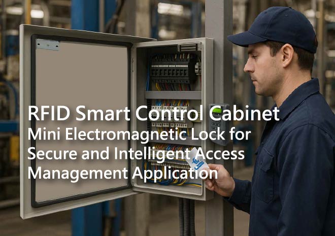 RFID Smart Control Cabinet Application|PML-080A Mini Electromagnetic Lock for Secure and Intelligent Access Management