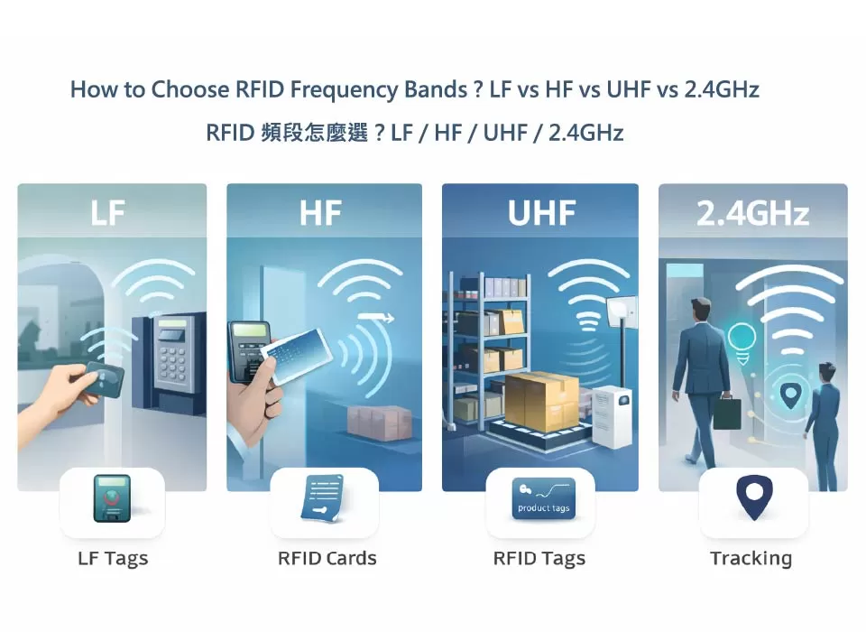 How to Choose RFID Frequency Bands? LF vs HF vs UHF vs 2.4GHz