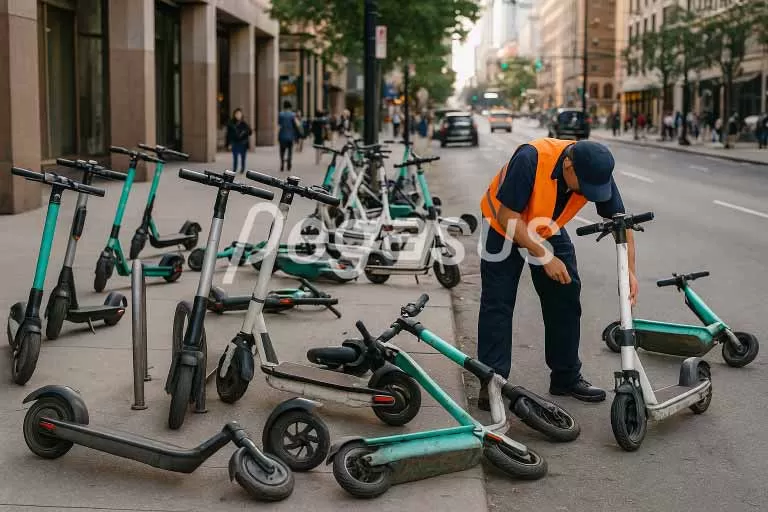 RFID smart scooter parking challenges in urban fleet management